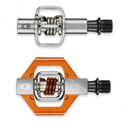 CrankBrothers bike pedals are made from manly-sounding materials like stamped steel, forged chromoly and machined aluminum. They come in five variants: Eggbeater, Candy, Acid, Mallet and 5050.