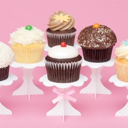 Adorable Paper Sweet Stands ~ perfect to make cupcakes even more special.