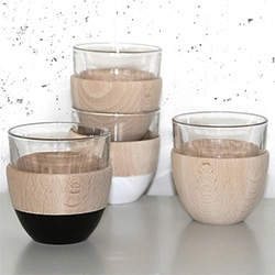 Wood/Wood Cappuccino Cup by Ingibjörg Hanna