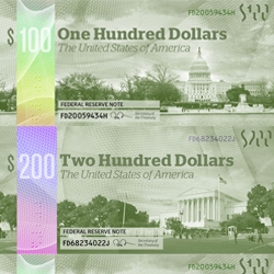 Awesome redesigns of the US Dollar  by Michael Tyznik as part of an ongoing project to rebrand the worlds most recognizeable currency!