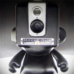 Munny x Kodak Brownie Flash - What if a designer toy and a vintage camera had sex together? Here is the result.