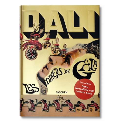 Dali: Les Diners de Gala. Taschen re-releases Salvador Dali's surrealist cookbook from 1973. The ultimate guide to his bizarre visual/culinary juxtapositions for opulent and surprising dinner parties.