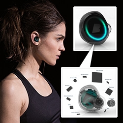 Bragi's Dash Headphones are wireless earbuds that are part mp3 player, microphone, fitness tracker, heartrate monitor, thermometer, and more that work both with and without your phone.
