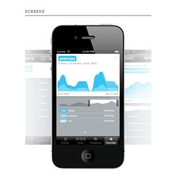 Daytum has a new iPhone app that makes their personal data tracking available in mobile form, including offline editing.