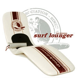 The SURF-LOUNGER is made like an original surfboard (shaping) - material and design gives you an authentic on-board-feeling with a relaxing seating position and gentle rocking...