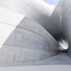 Zaha Hadid Architects designed a 38,000 sq m cultural complex clad in luminous, perforated aluminum in Seoul, South Korea.