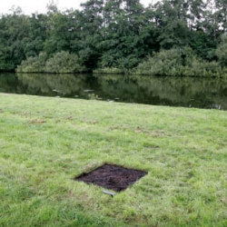 Artist Helmut Smits  has burned a 82 x 82 cm square, the size of one pixel from an altitude of 1 km. This wil be a dead pixel in Google Earth. Fantastic idea!