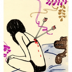 An exclusive limited edition print of 40 by Brooklyn based artist,Caroline Hwang. 