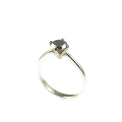 archetypal claw-set solitaire ring with a solid silver ‘cut diamond’ piece, and more by Daniel Eatock