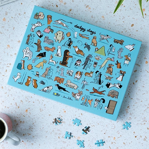 Dodgy Dogs - the puzzle version! Illustrated by Jean Jullien. Limited edition, 1000 pieces