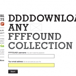 DDDDOWNLOAD is an interesting small utility that allows you to download any FFFFOUND! collection straight to your hard drive.