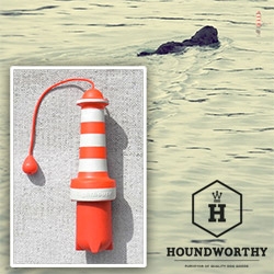 Lighthouse Long Throw for Dogs ~ Designed by Rogz, South Africa, it is self righting in the water! Found at the gorgeous Houndworthy hound+people store.