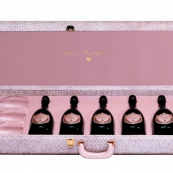 This Karl Lagerfeld Dom Pérignon Case was featured in the short film for the 1996 rose vintage