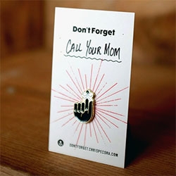 Chris Pecora Don't Forget Pins (and microsite!) - The perfect stocking stuffer to remind your forgetful friend or loved one...