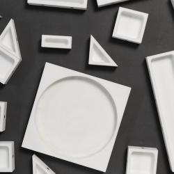 Modular: tray with 20 individual magnetized compartments, mix and match for any meal. The perfect solution to food presentation monotony. Designed by Josiah Jones.