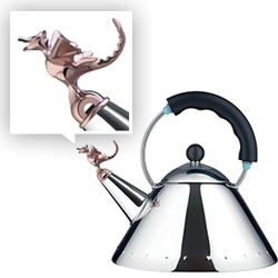 Dragon Whistle! Special edition Alessi Michael Graves Bird Kettle to celebrate the 30th anniversary.