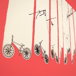 Snowblinded produced this limited edition screen print to commemorate the BMX MegaRamp contest at the 2009 X Games. Signed by athletes: Allan Cooke, Dave Mirra, Anthony Napolitan, Chad Kagy, Kevin Robinson & Morgan Wade. Only one is available to the public. 