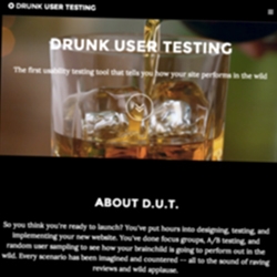 Drunk User Testing - how does your site look after quite a few drinks?