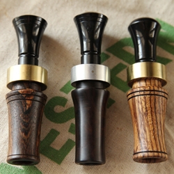 Beautifully handcrafted duck calls by Brett Akins of Braselton, Georgia. 