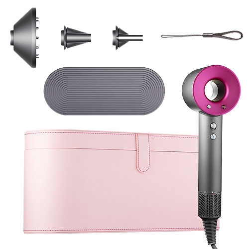 Dyson Special Edition Supersonic Hair Dryer Set (Basically. free pink leather travel case currently) - It's quickly become a NOTCOT favorite. My hair has never dried faster or smoother!