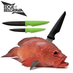 Edge of Belgravia Ceramic Knives ~ fun photography, edgy designs by contemporary London based designer, Christian Bird. 