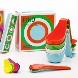 Oooh Delight has fun sets of the EIKO Egg Boiler sets that are spoons that can hang from the side of the pot to make it easier to get your soft/hard boiled eggs out...