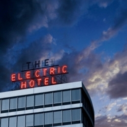 Electric Hotel is a bizarre and beautiful outdoor spectacle made of 6 shipping containers; a uniquely designed, fly-by-night residence brought to life through dance and sound.