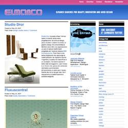 Elmanco blog has been recently redesigned and moved to a new address. Check it out to find delights about industrial and graphic design and fashion written form Italy!