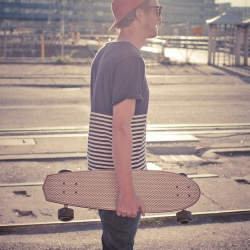 New laser cut and engraved cruiser skateboard decks. Designed and made in Helsinki, Finland by Laser Cut Studio. 