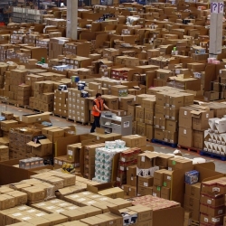 With the holiday season heating up, you can imagine that Amazon.com has lots of orders to fulfill. The amount of packages that their fulfillment centers have to manage these days is simply incredible.
