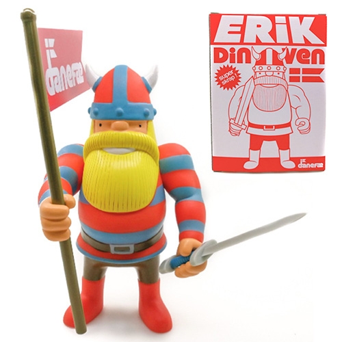 Danefae's adorable viking, Erik, in toy form! A big 20cm tall, and he comes in a great graphic box too! (Also, on super sale)