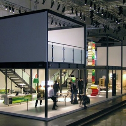 the british company, Established & Sons, presented 14 new designs for 2008 at milan’s ex-sports arena - la pelota.