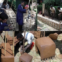 Addis Ababa, Ethiopia - Furniture made of Soil and Straw.
