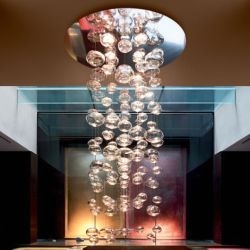 gorgeous ether ceiling light from canada's eurofase might make you feel like you're under the sea.