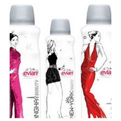 Stephane Manel designed the Fashion Limited Edition 3 Facial Spray Kit for Evian.