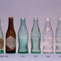 The evolution of bottles of Coca-Cola!
