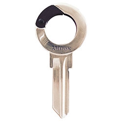 Carabiner Key = Key and carabiner in one.  Clips to belt loops, keyrings, bags and more.  Have key cut at your local hardware store to match your house key and fit your lock.