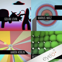 The Eyeo Festival intro video ~ a visual feast showing who's who of the "most creative coders, designers and artists working today, and shaping tomorrow" ~ beautiful vid by Puny Entertainment.