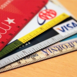 The Cardstick, a ruler for your wallet.  If you've ever needed a ruler when out and about then this is for you, a three inch ruler vinyl sticker to attach to your credit cards or anything else.