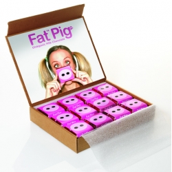 Fat pig chocolate.Conceived, designed and manufactured by creative entrepreneurs The Brooklyn Brothers New York.