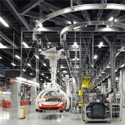 A look at the 'New Assembly Line' at the Ferrari Factory in Maranello, Italy.