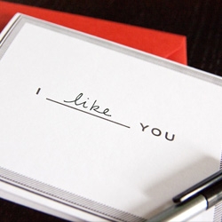 Say exactly what you mean with these letterpressed fill in the blank cards.