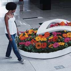In an effort to push Havaianas’ floral-print flip-flops, flower-bed installations were planted in locations where they were sold. They also served to remind people of Havaianas’ unique aesthetic of color, design, and the brand’s connection to nature and the outdoors.