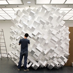 John Powers: God's Comic, 2010 - 5 x 3 x 5 meters, Sculpture constructed from polystyrene blocks