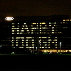 Ford wishes GM a happy 100th with light-up message