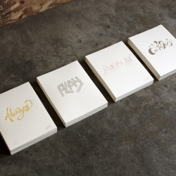 A beautiful limited edition letterpress set from Friends of Type.