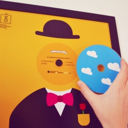 'Songs that Adorn the Walls' project by Brazilian art director and musician Gabriel Gariba. New look at the old CD format, transforms it into a decorative object.