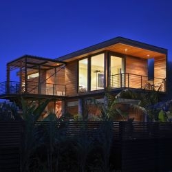 Studio Peek Ancona have designed the Flood-Proof House in Stinson Beach, California.