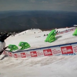 Mike Benson and Knife Show Inc. show how video games could invade the snowboarding world. 