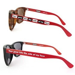 Barbara Kruger L.A. Rays Sunglasses by Freeway Eyewear and ForYourArt